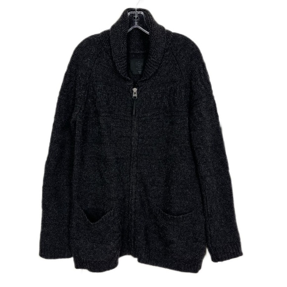 Aritzia TNA | 100%  Lambswool Cabincore Zip Up Cardigan Sweater Size Small - Picture 1 of 10